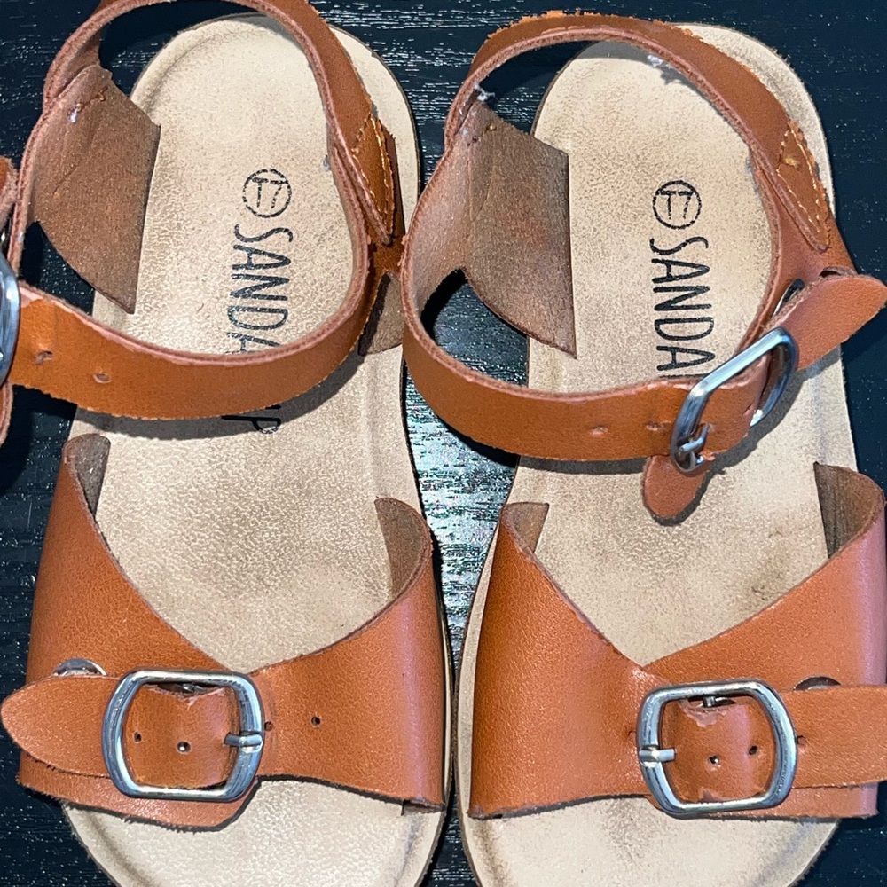 Kids Brown Leather